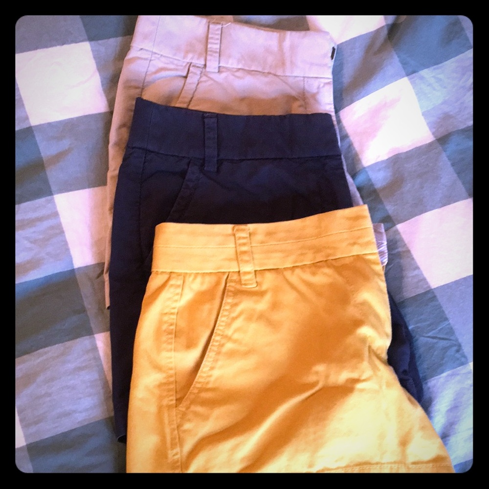 3 pairs of j crew chino shorts